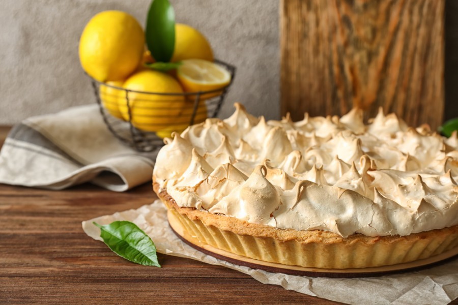 Quelle est la particularité de la tarte au citron meringuée Conticini ?